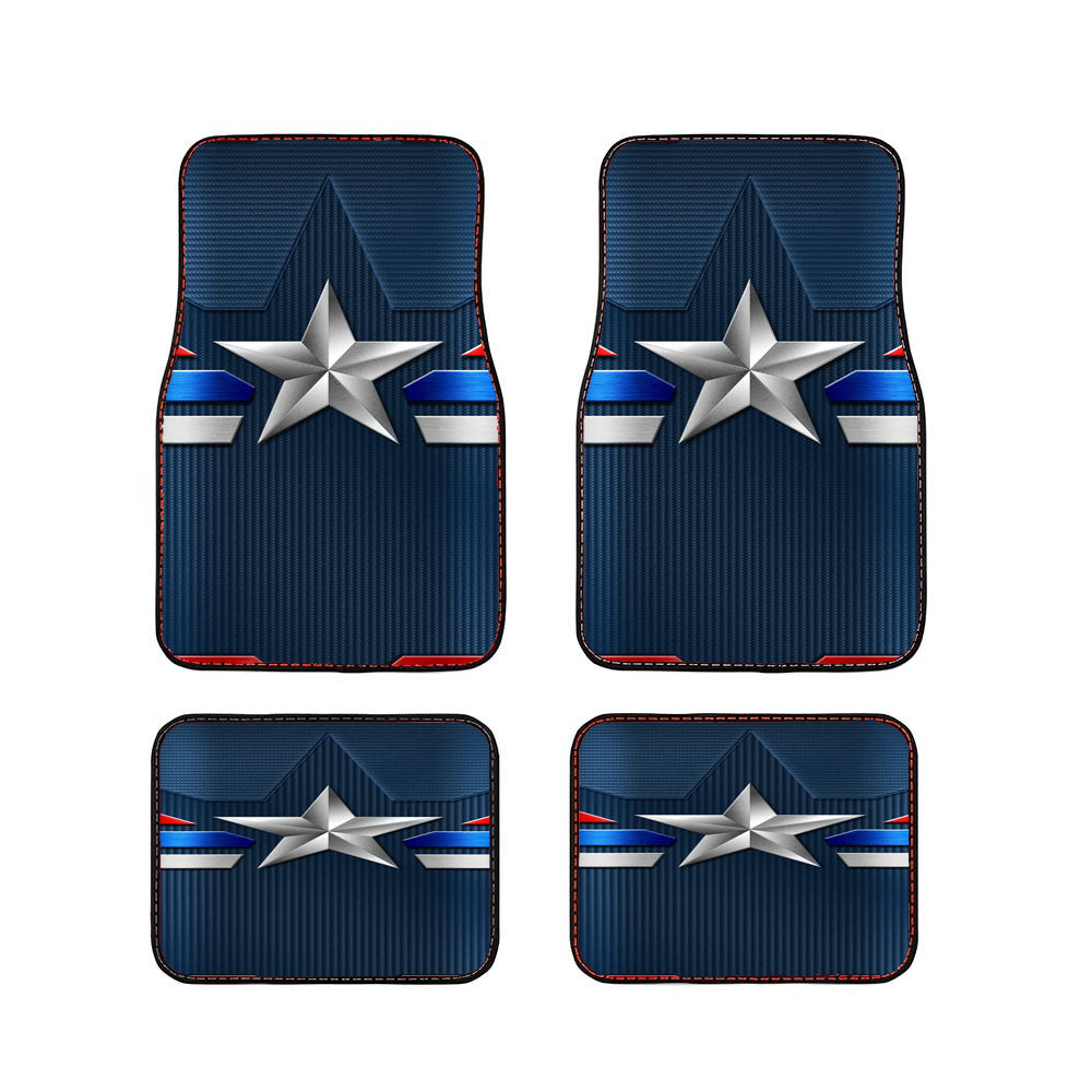Estrella Captain America Wallpaper Car Floor Mats Accessories