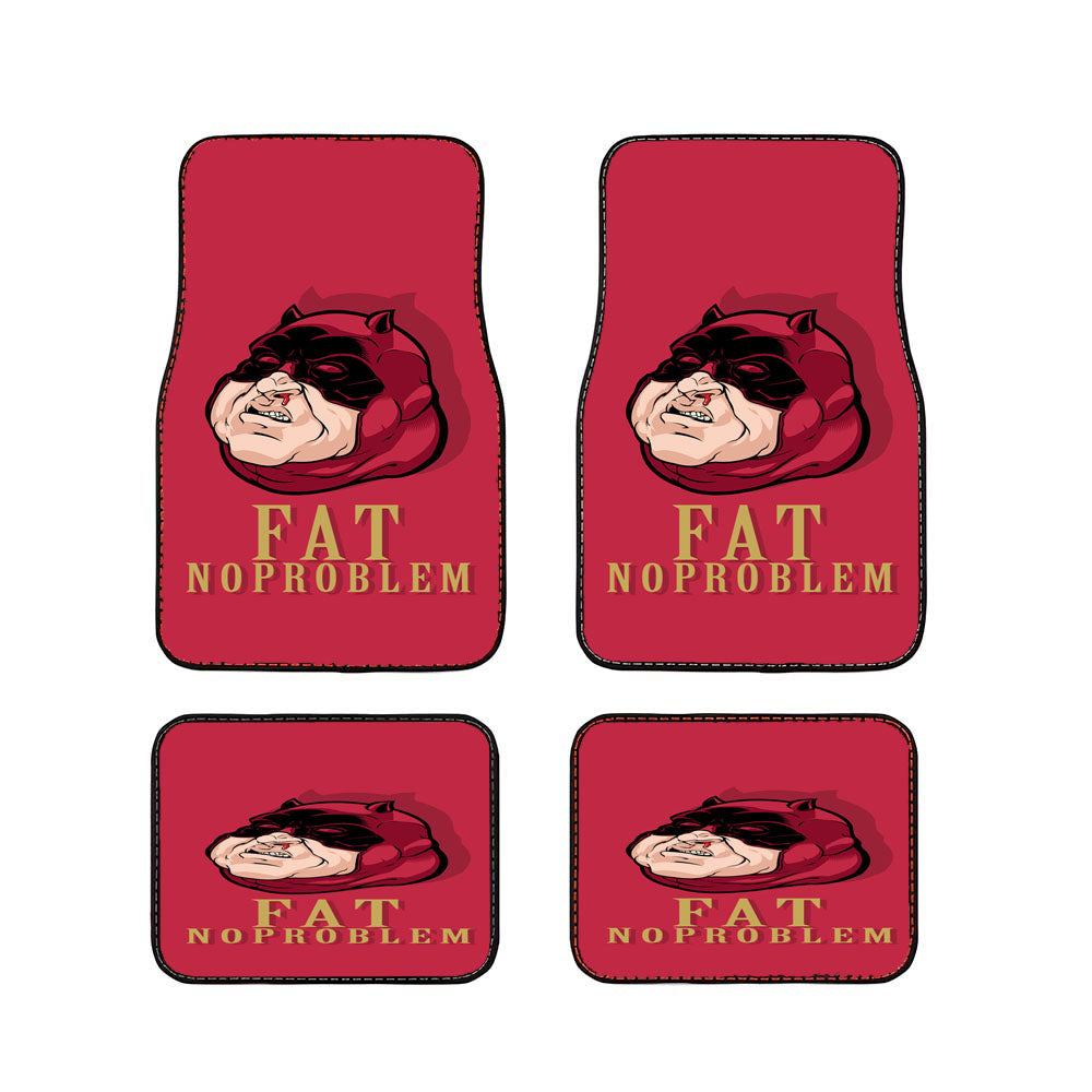 Fat Daredevil Hero Noproblem Car Floor Mats Accessories