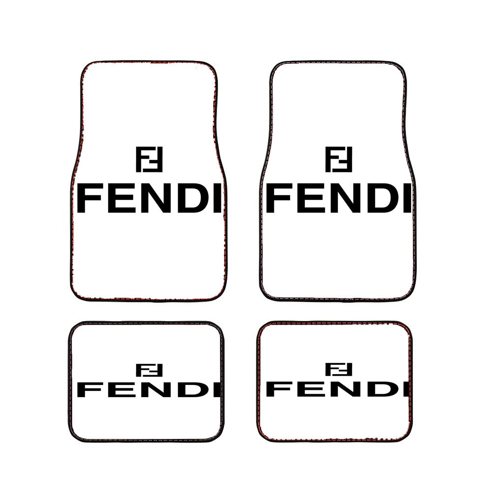 Fendi White Car Floor Mats Accessories
