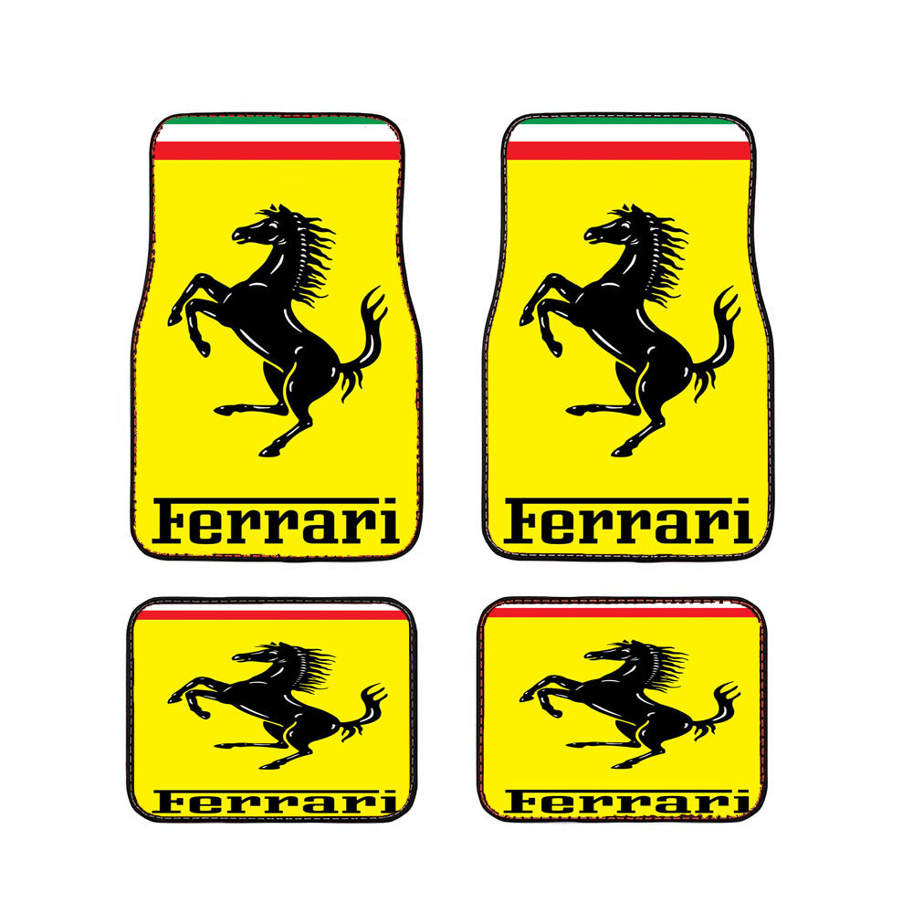 Ferrari Full Logo Car Floor Mats Accessories