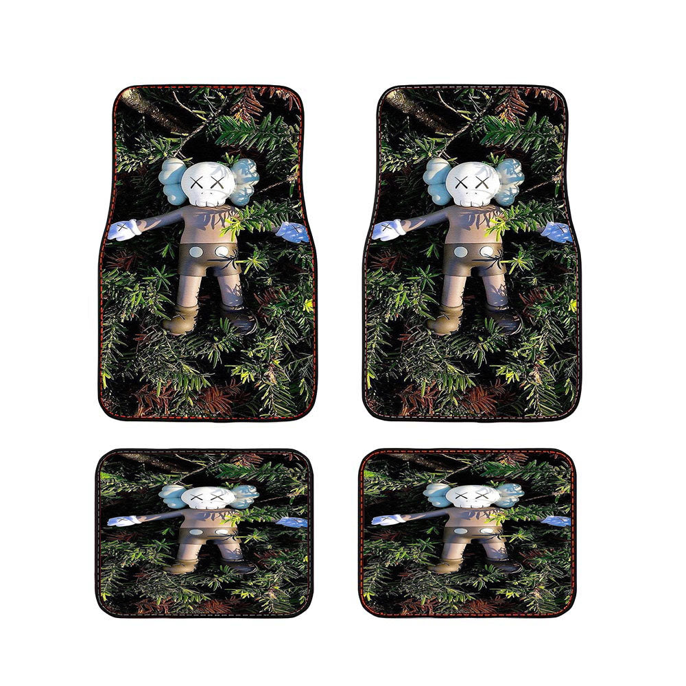 Figure Kaws Grass Car Floor Mats Accessories