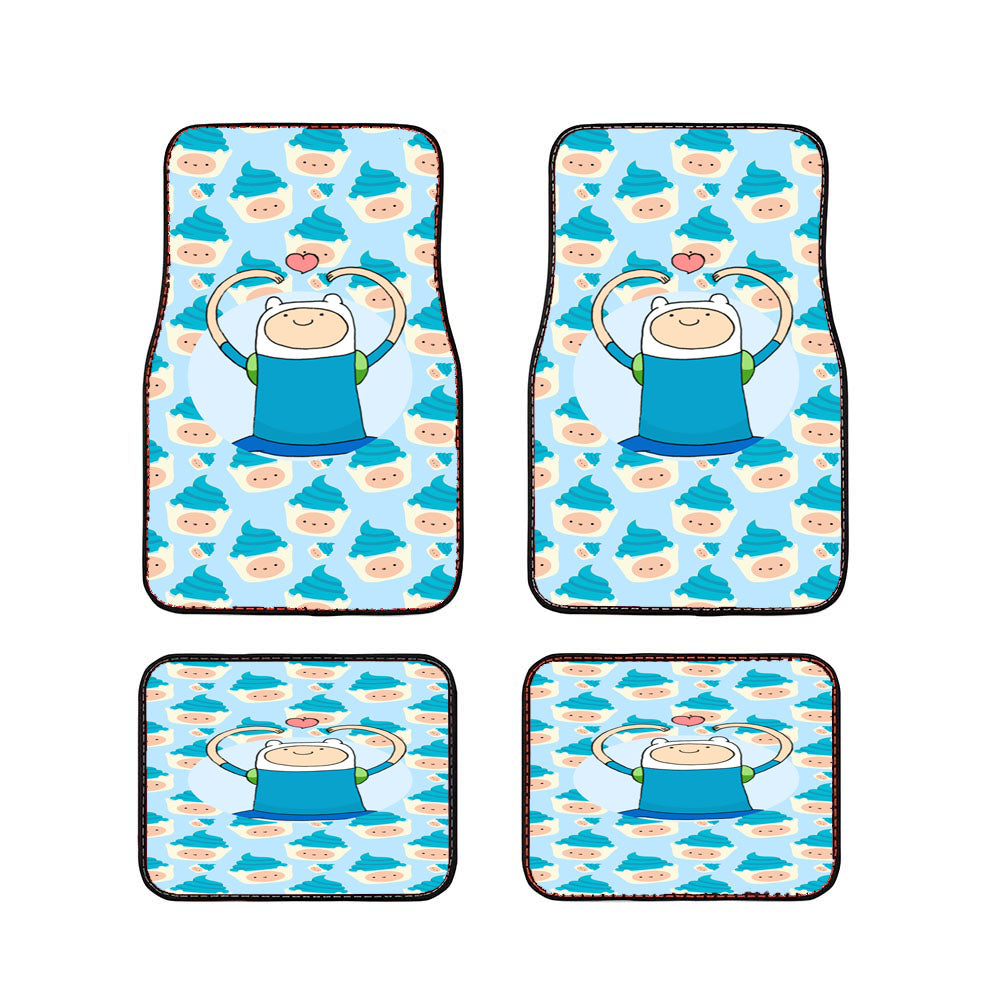 Finn Cake Pattern Car Floor Mats Accessories