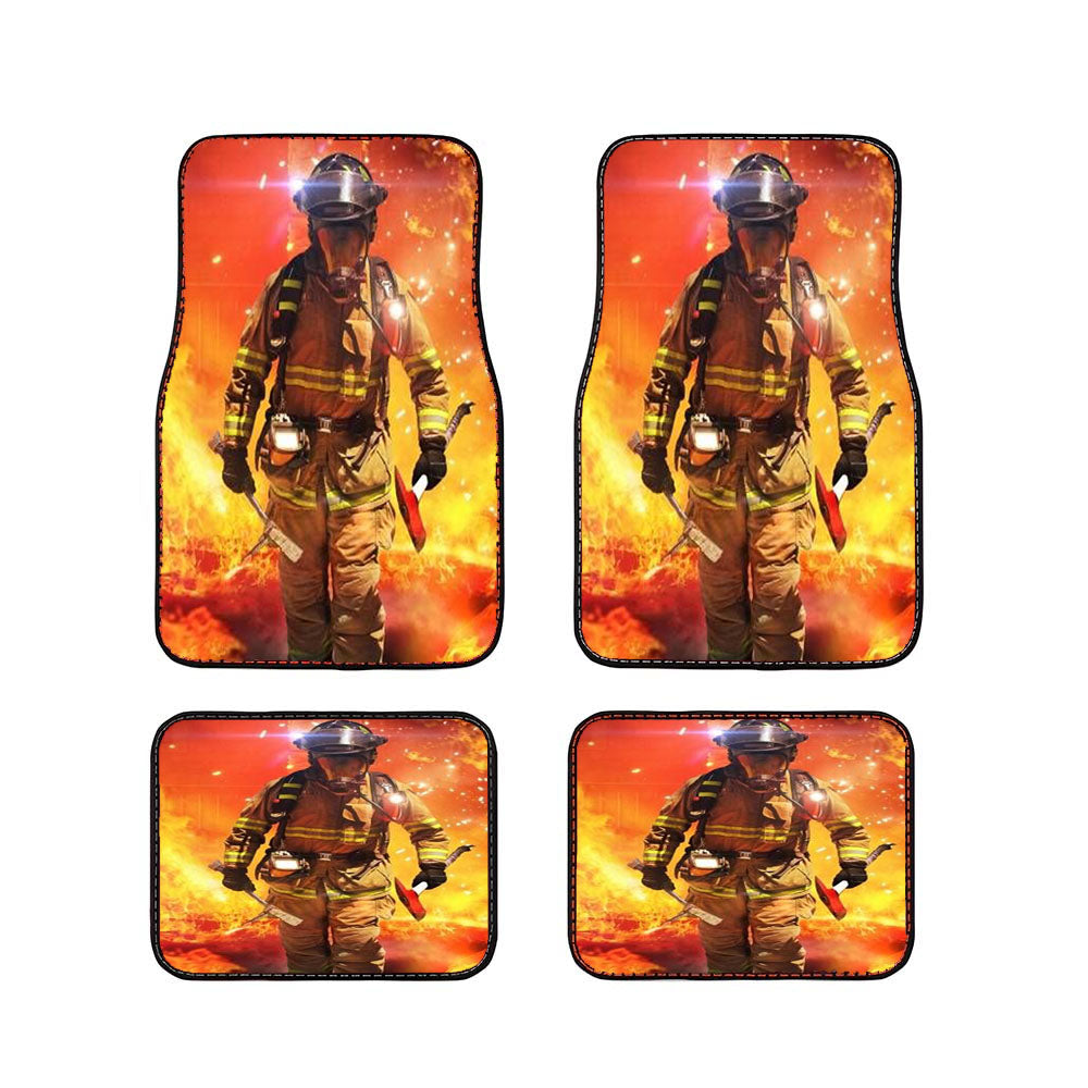 Firefighter Fireman Car Floor Mats Accessories