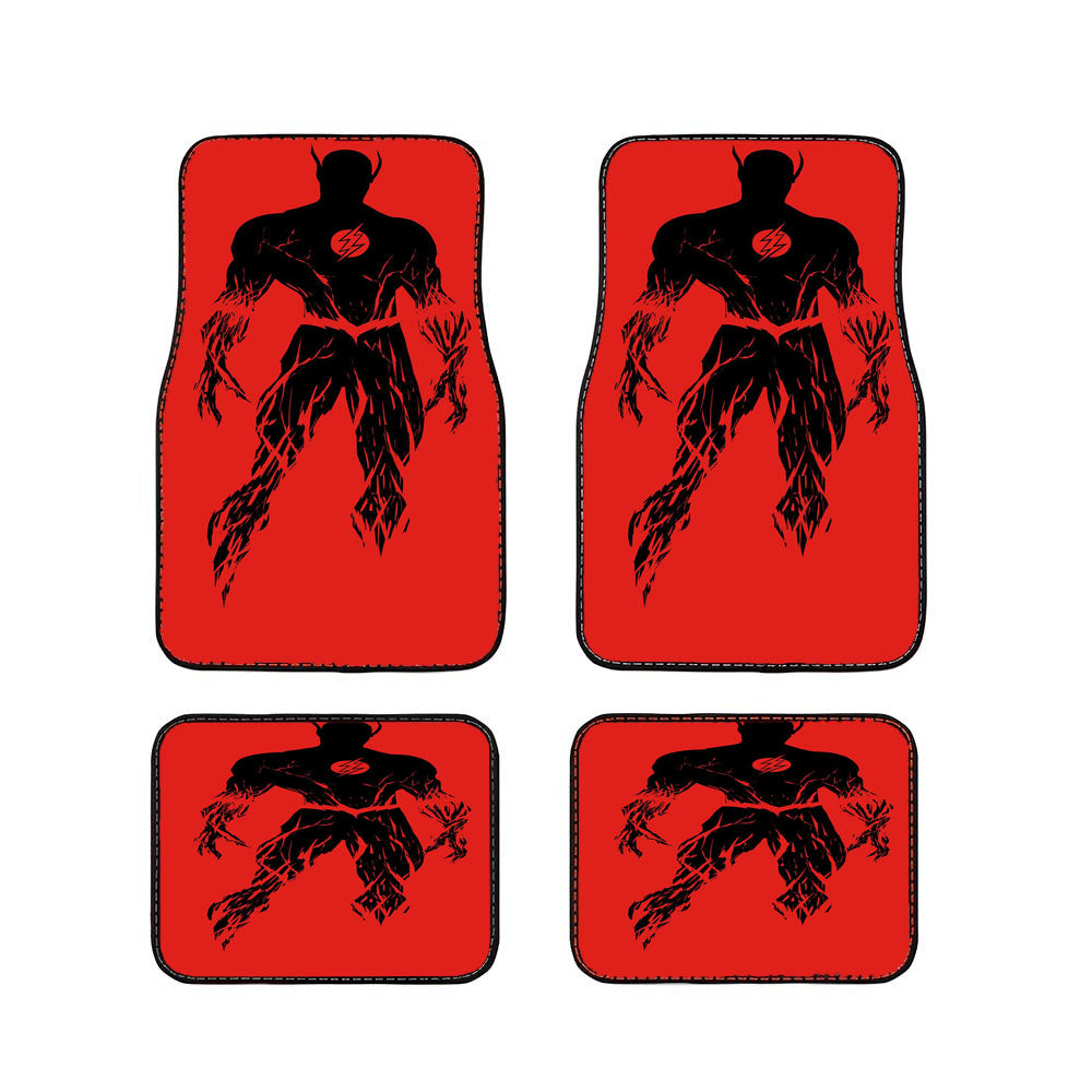 Flash Cartoon Red Car Floor Mats Accessories