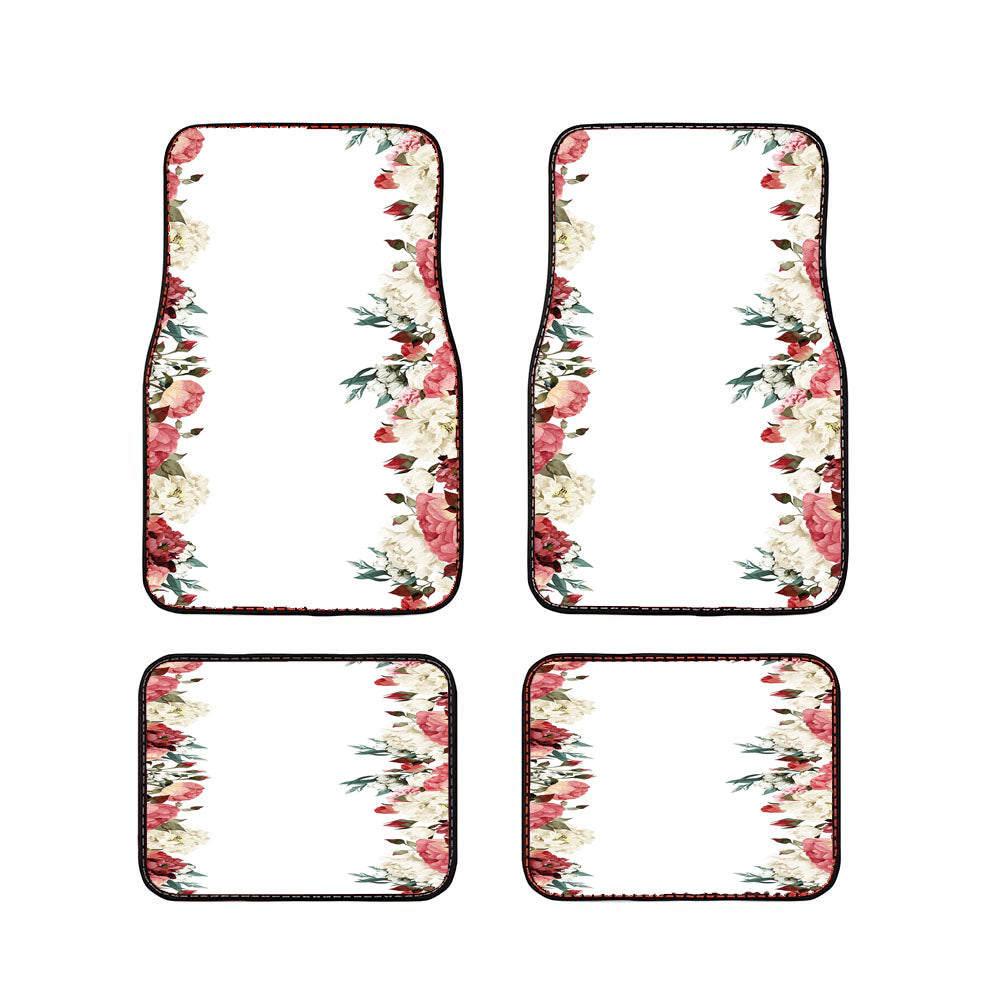 Floral Car Floor Mats Accessories