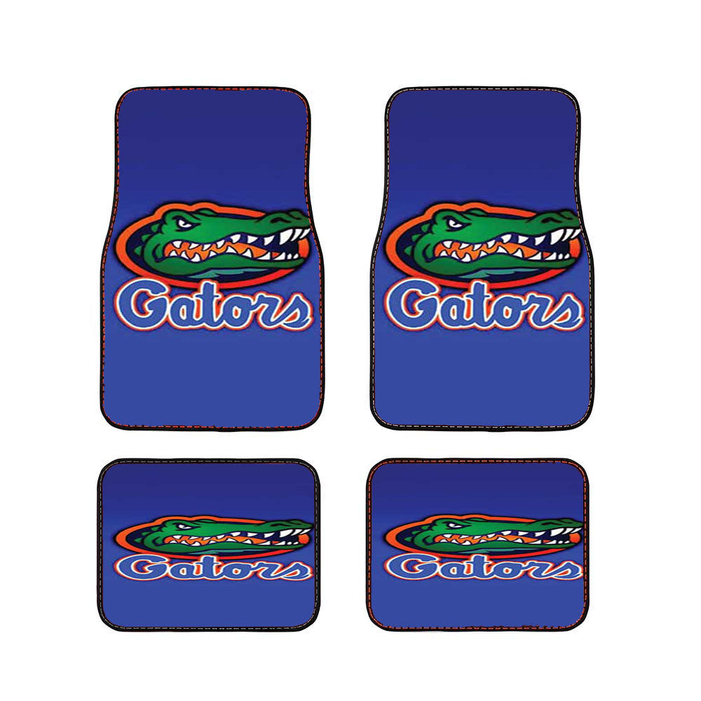 Florida Gators Logo On Blue Fade Car Floor Mats Accessories