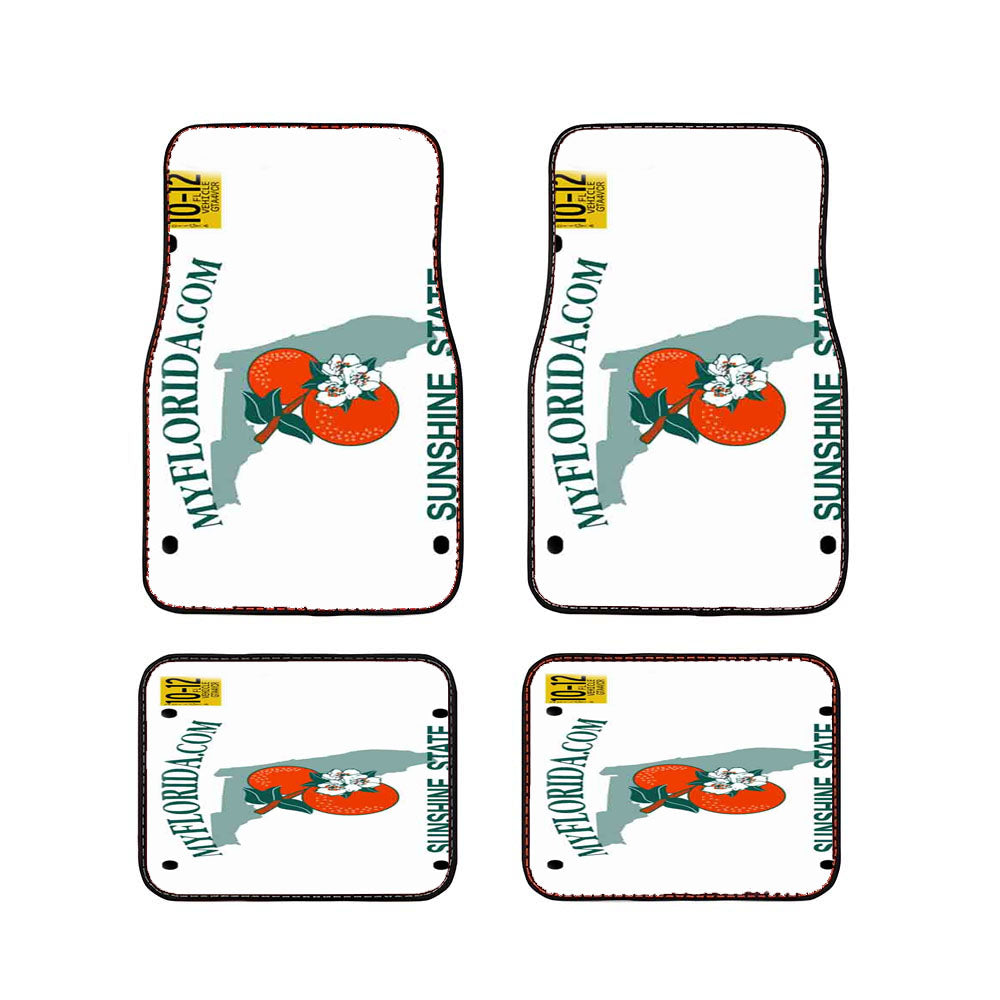 Florida Plate Car Floor Mats Accessories
