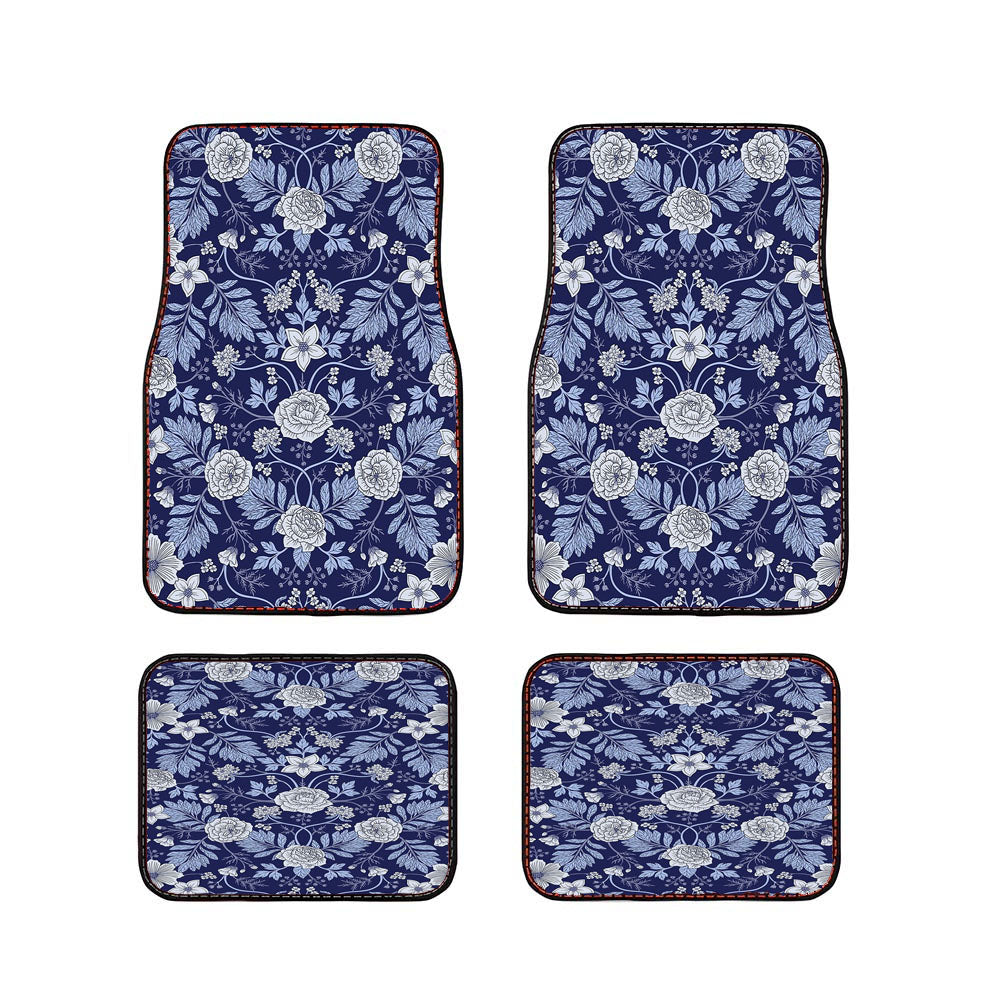 Flower Batik Car Floor Mats Accessories