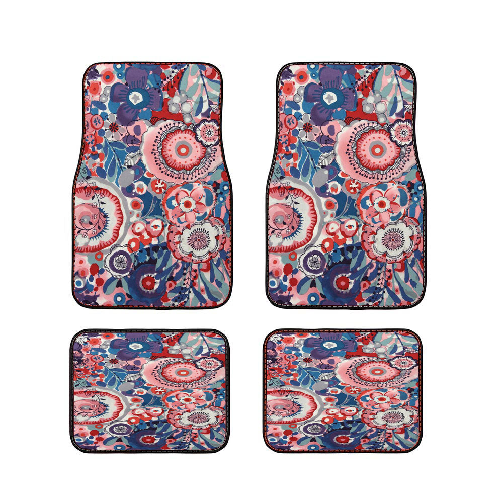 Flower Beautiful Car Floor Mats Accessories