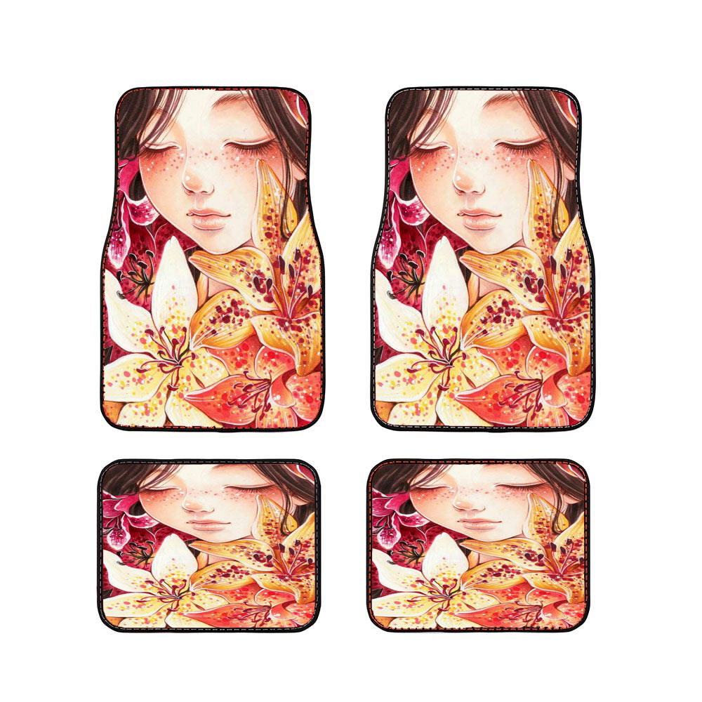 Flower Girl 2 Car Floor Mats Accessories