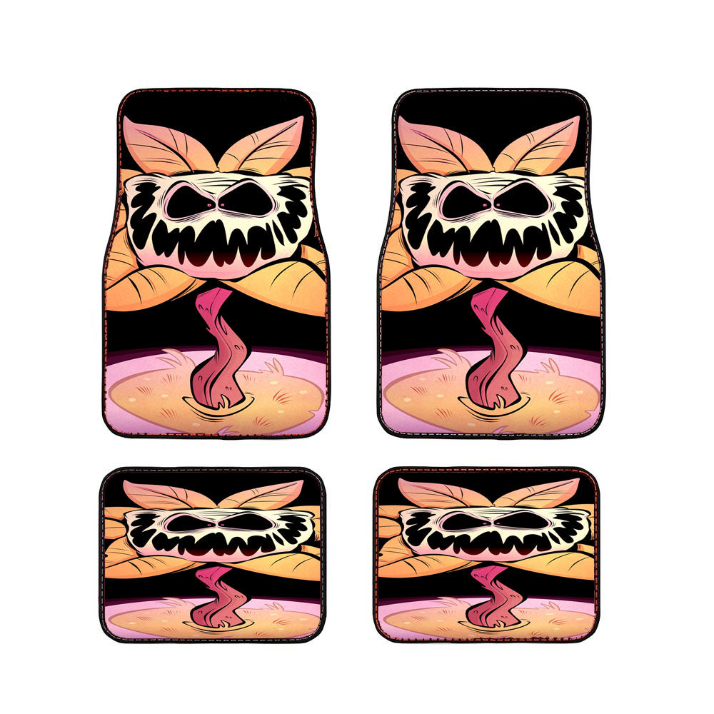Flower Skull Zombie Car Floor Mats Accessories