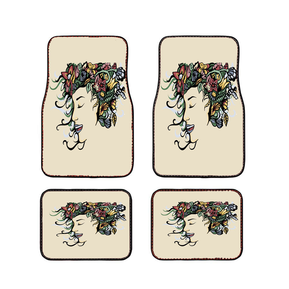 Flowers Car Floor Mats Accessories