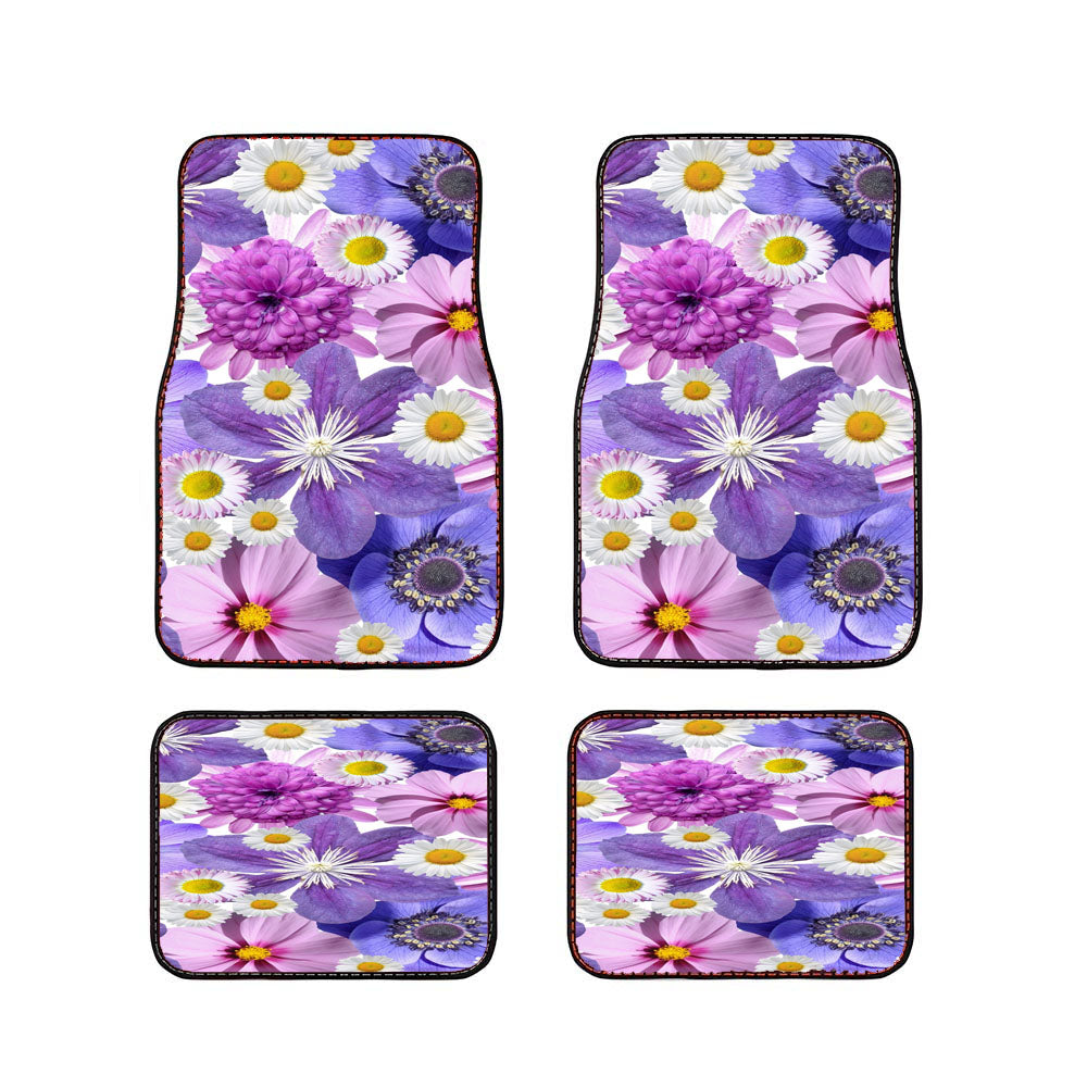 Flowers Pattern Car Floor Mats Accessories