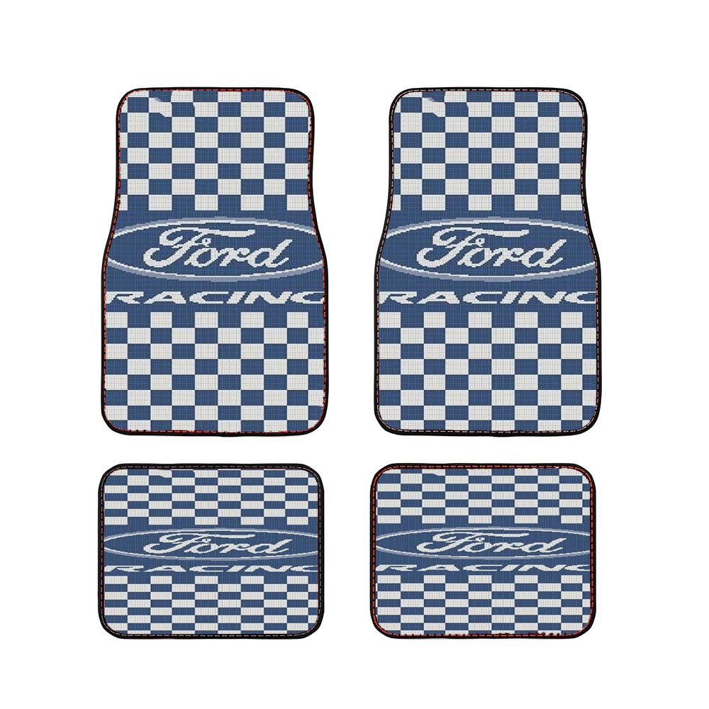 Ford Racing Pattern Car Floor Mats Accessories