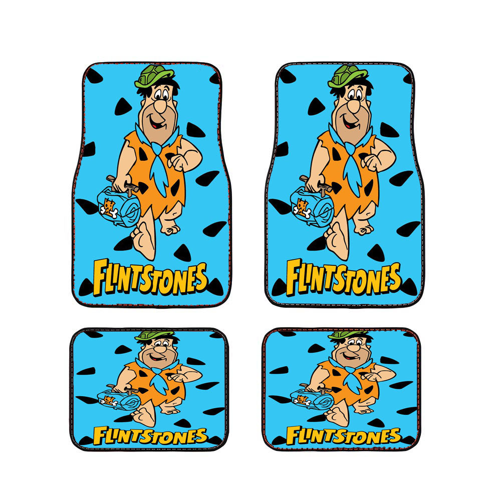 Fred Flintstone Pattern Car Floor Mats Accessories
