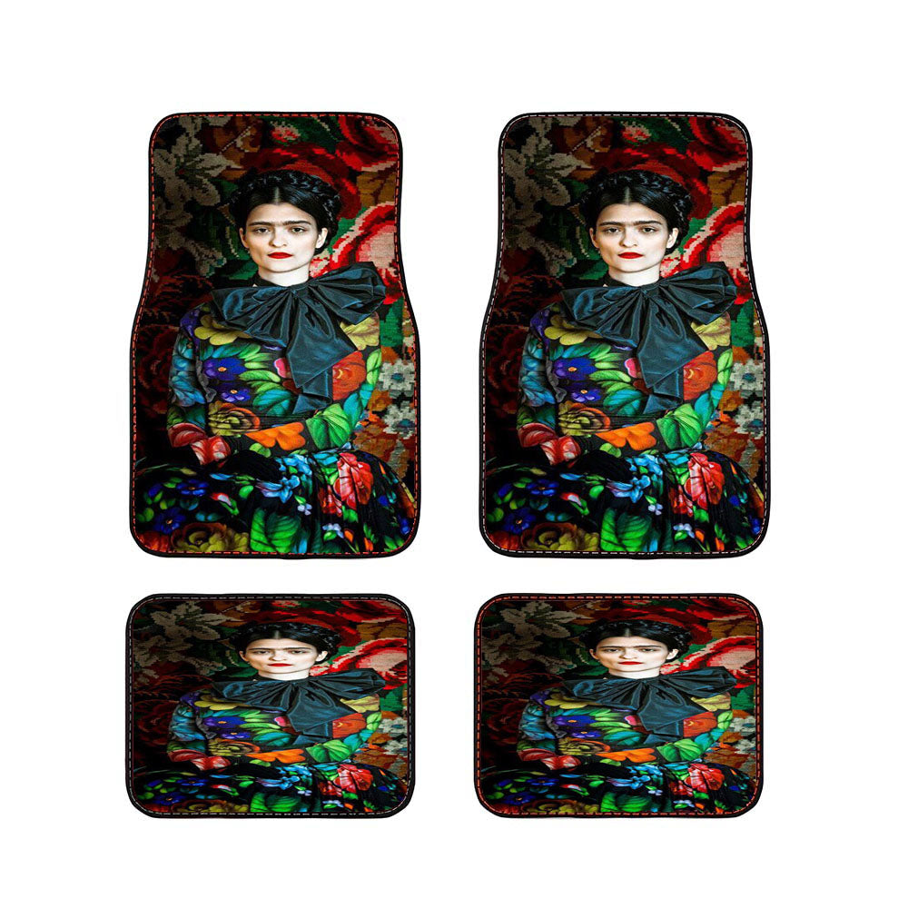 Frida Kahlo Flower Car Floor Mats Accessories