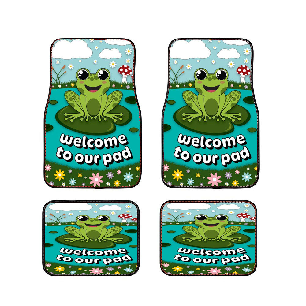 Frog To Our Pad Car Floor Mats Accessories
