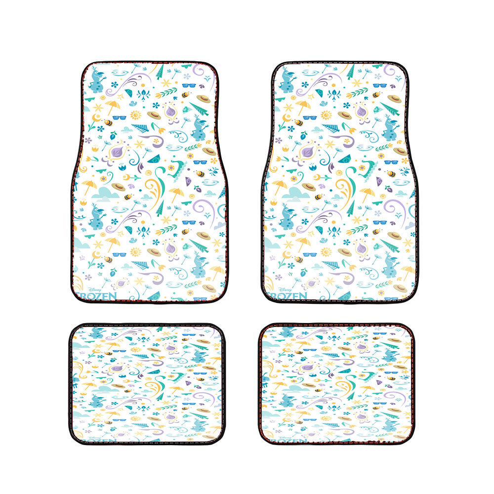 Frozen Pattern Wallpaper Car Floor Mats Accessories
