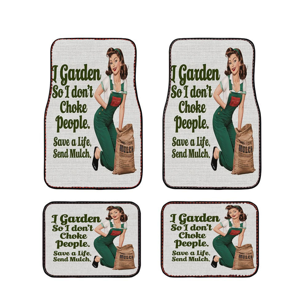 Funny Gardening Car Floor Mats Accessories