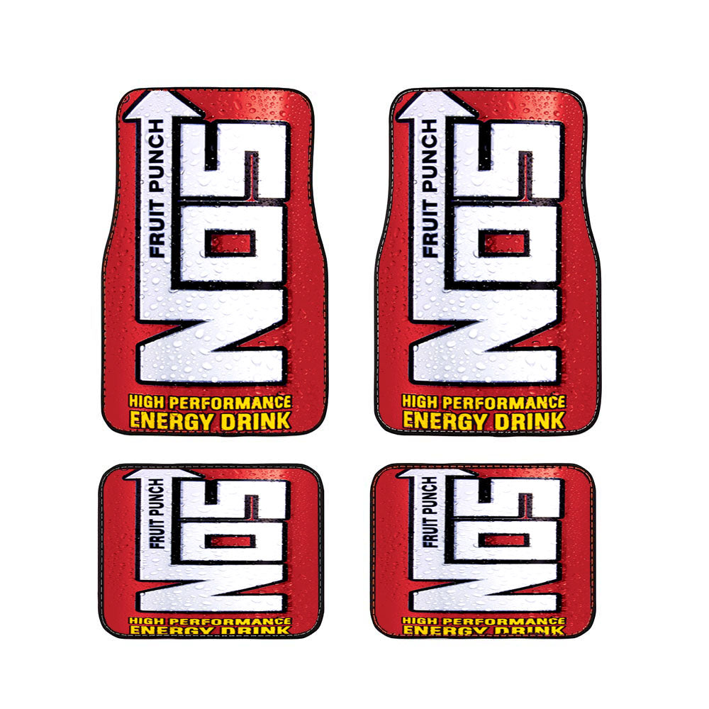 Funny Nos Energy Drink Car Floor Mats Accessories