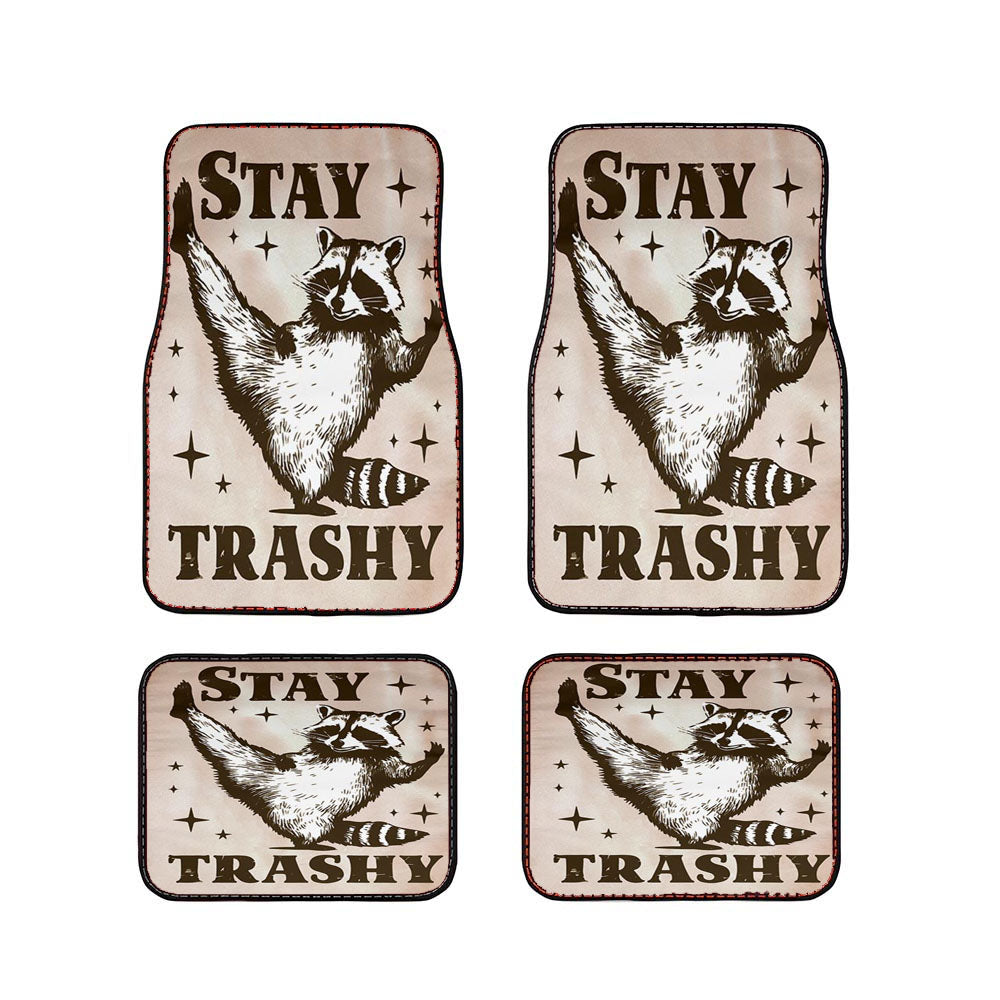 Funny Raccoon Car Floor Mats Accessories