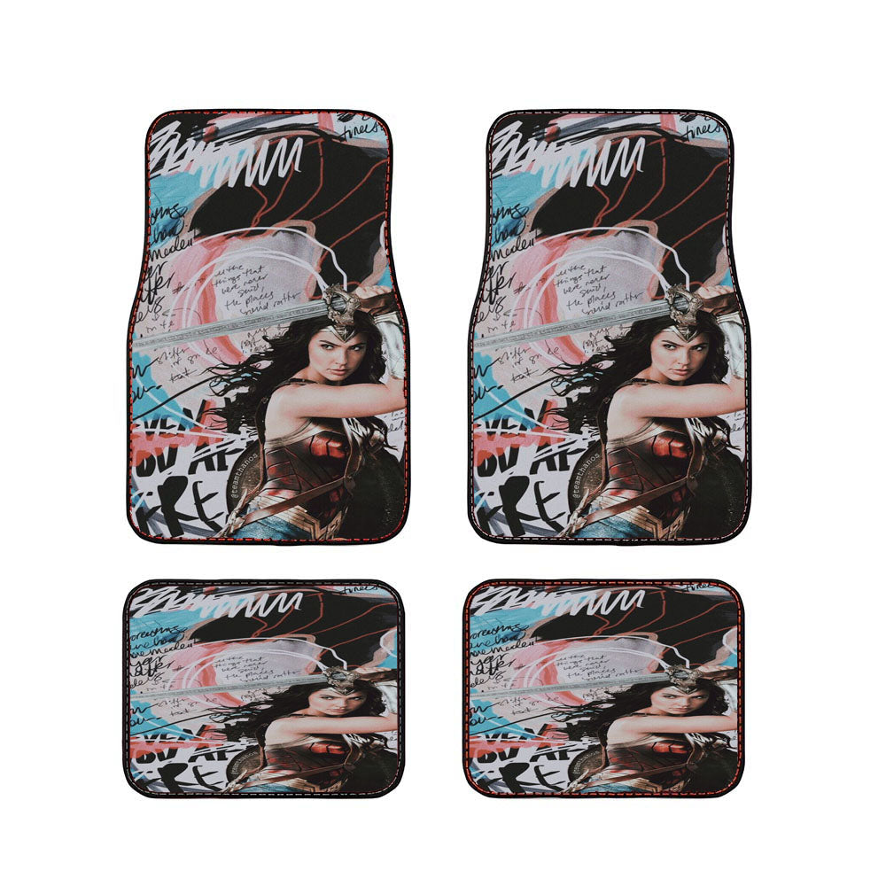 Galgadot Wonder Woman Hero Urban Style Car Floor Mats Accessories