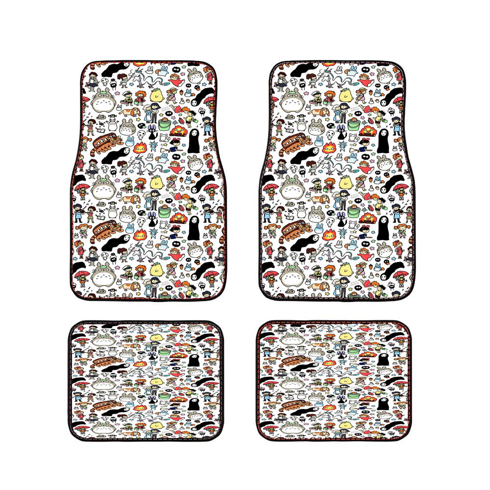 Ghibli Pattern Car Floor Mats Accessories