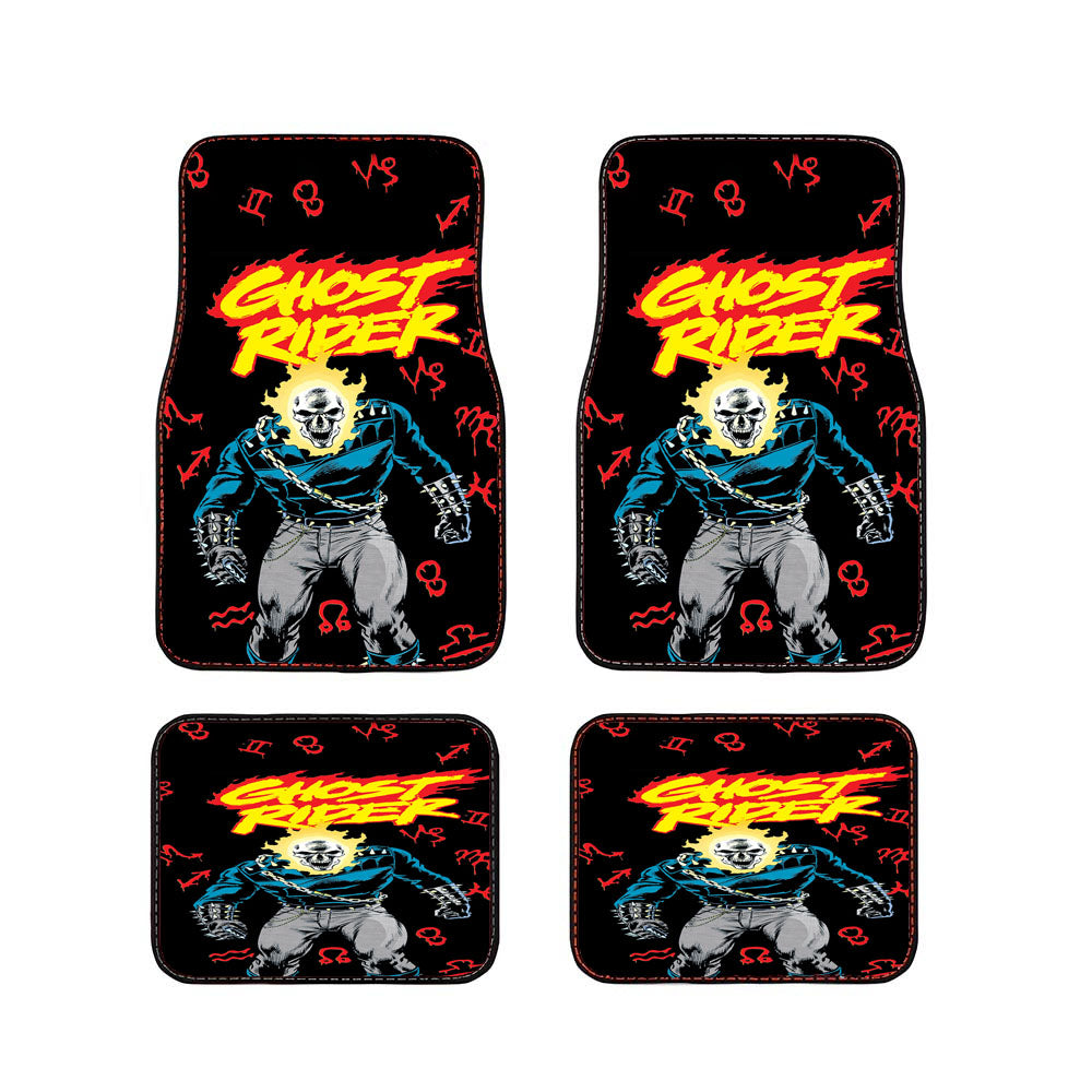 Ghot Rider Pattern Car Floor Mats Accessories