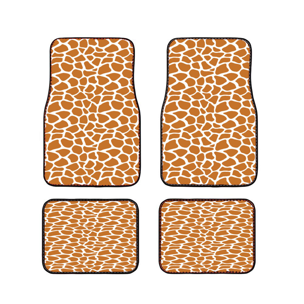 Giraffe Skin Seamless Pattern Car Floor Mats Accessories