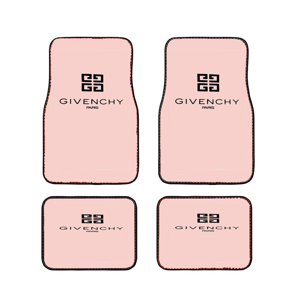 Givenchy Paris Logo Pink Car Floor Mats Accessories