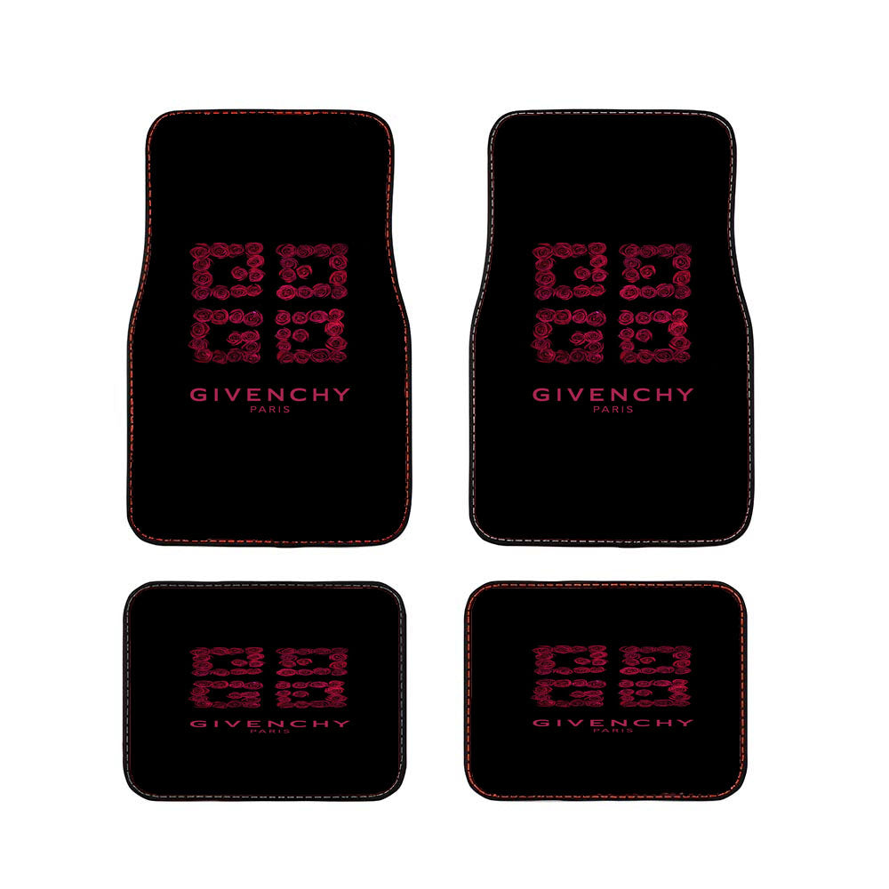 Givenchy Paris Rose Car Floor Mats Accessories