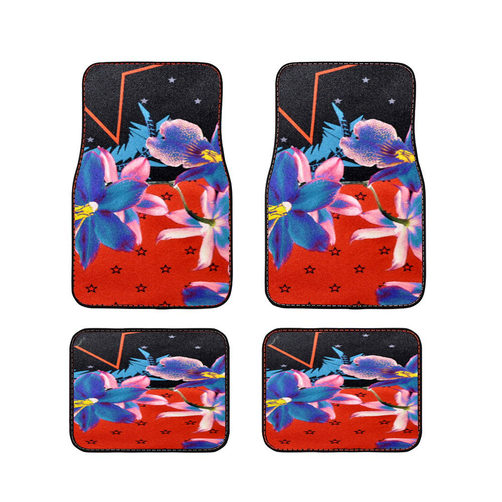 Givenchy Scarf Red Star Car Floor Mats Accessories