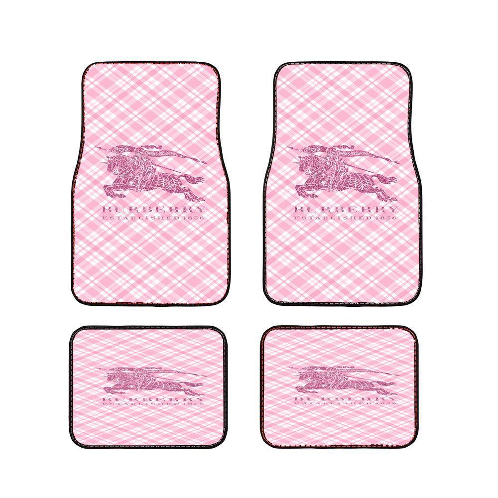Glitter Burberry Established 1856 Car Floor Mats Accessories