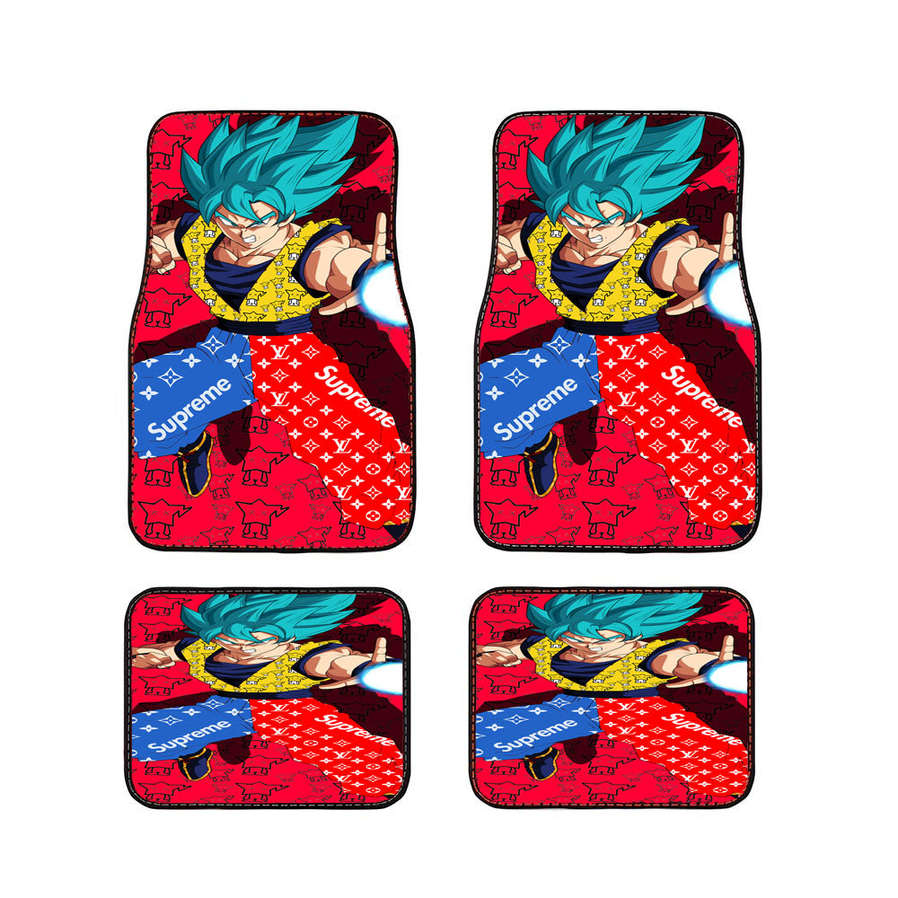 Goku Hype Pattern Car Floor Mats Accessories