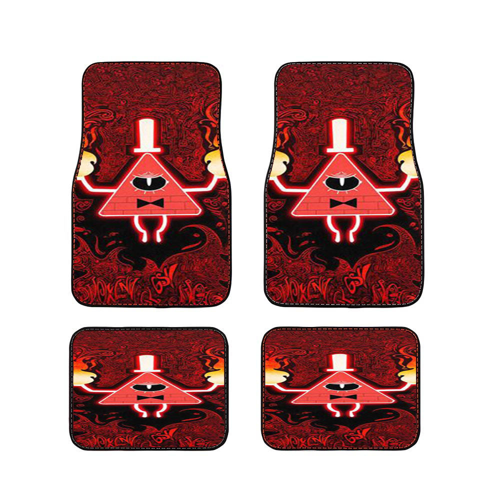 Gravity Falls Angry Bill Cipher Car Floor Mats Accessories