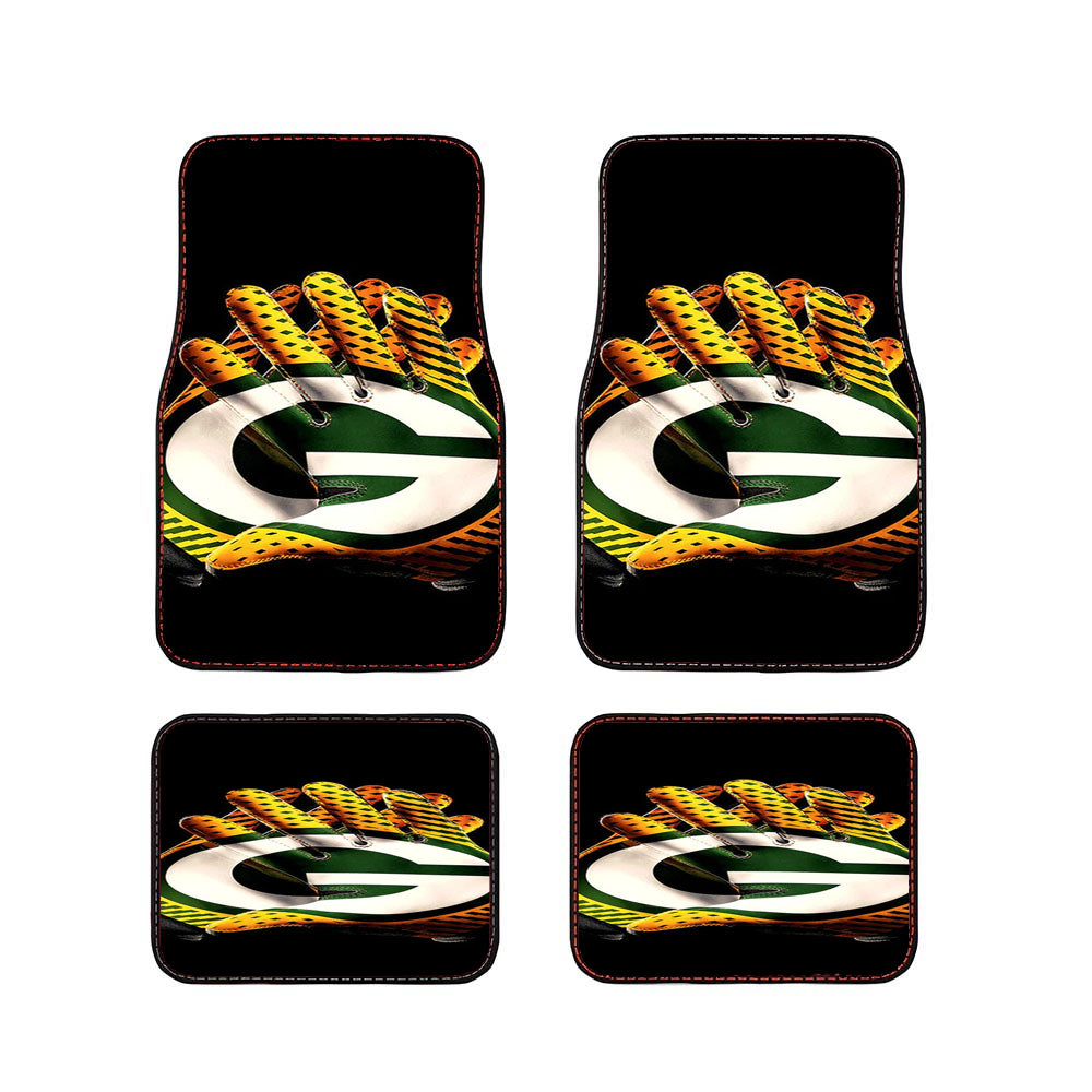 Green Bay Packers Gloves Car Floor Mats Accessories