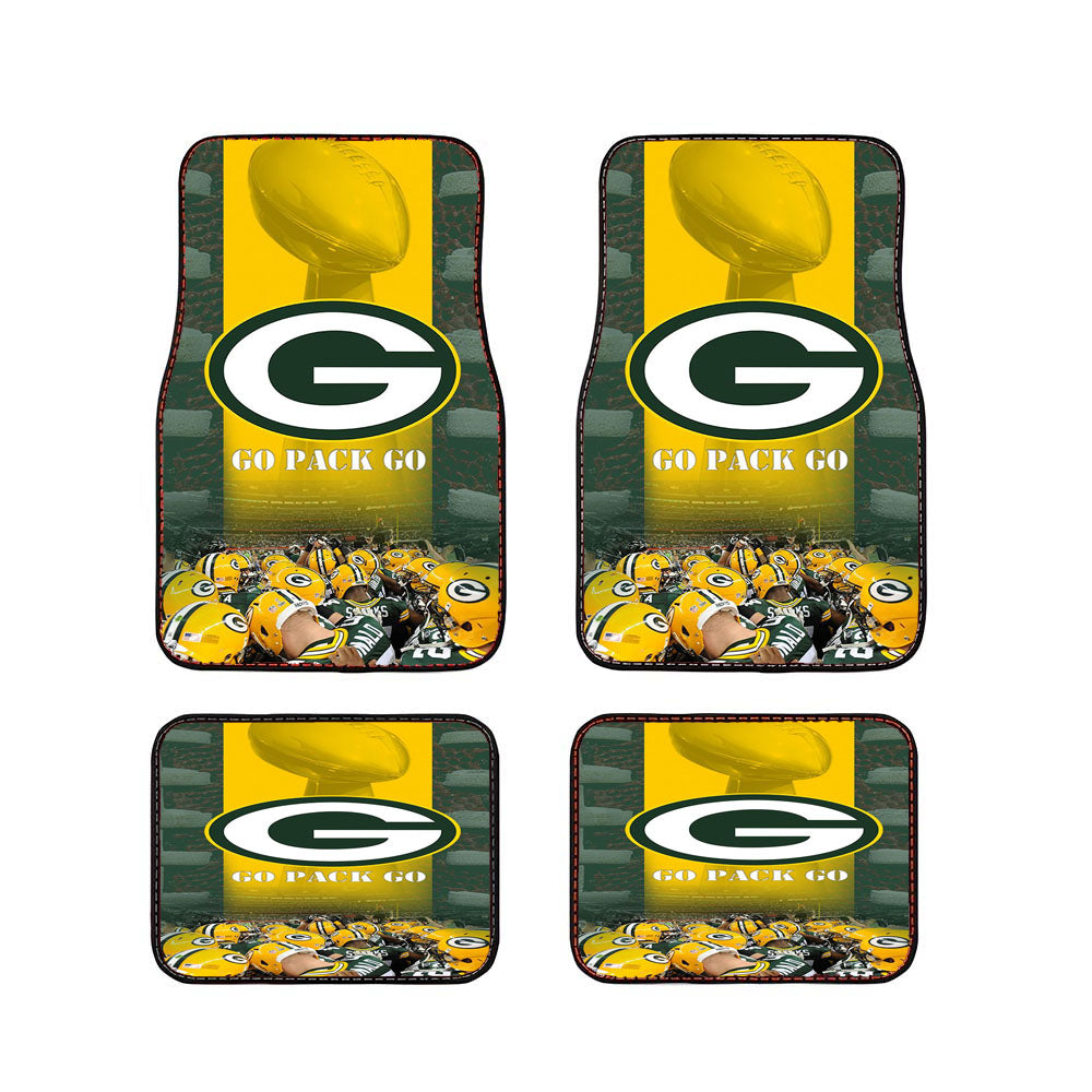 Green Bay Packers Go Car Floor Mats Accessories