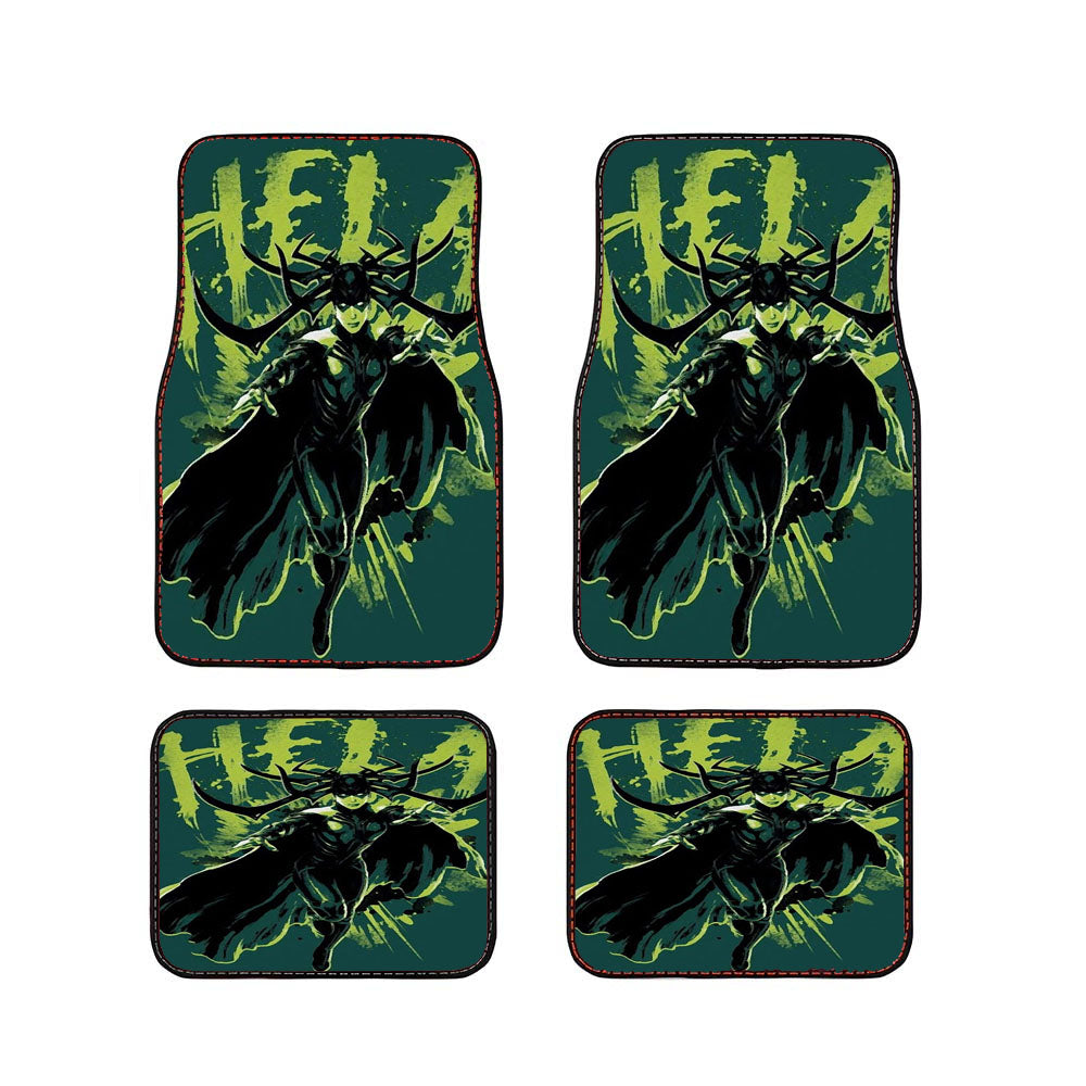 Green Hela Of Thor Car Floor Mats Accessories