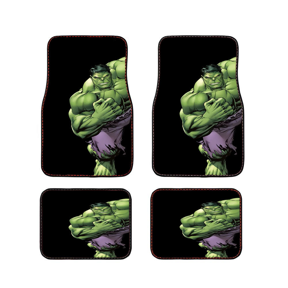 Green Hulk Marvel Car Floor Mats Accessories