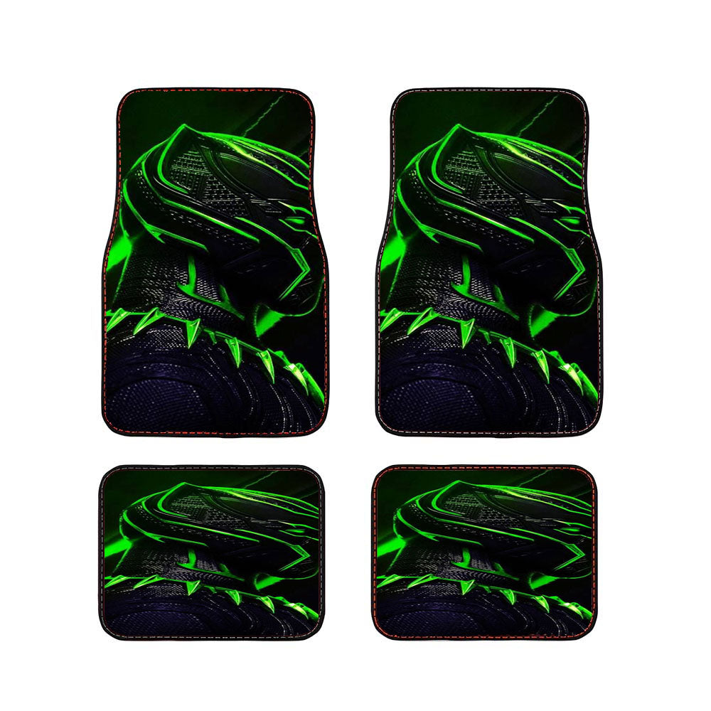 Green Light Black Panther Car Floor Mats Accessories
