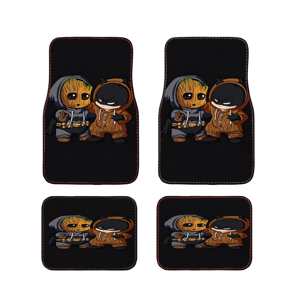 Groot X Batman Children Car Floor Mats Accessories