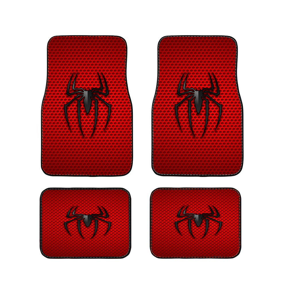 Grungy Spider-Man Logo Rubber Car Floor Mats Accessories