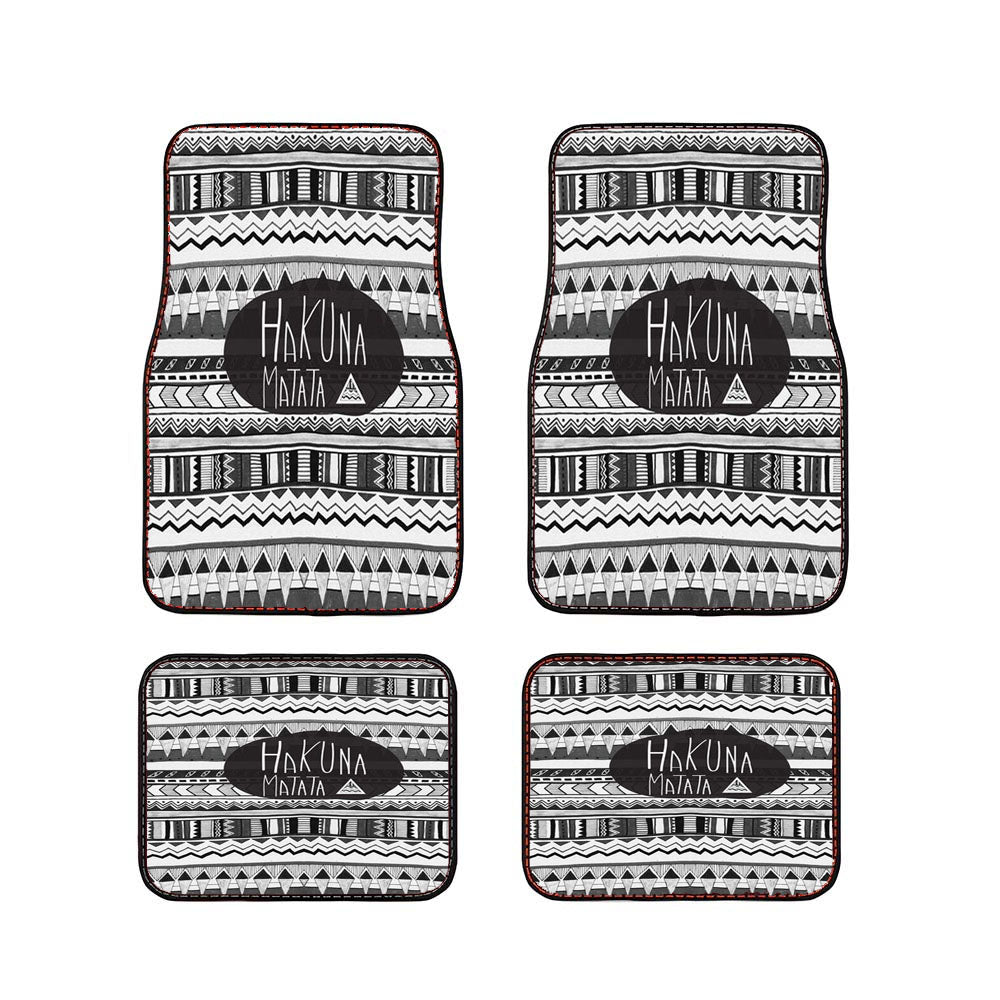 Hakuna Matata Aztec Car Floor Mats Accessories