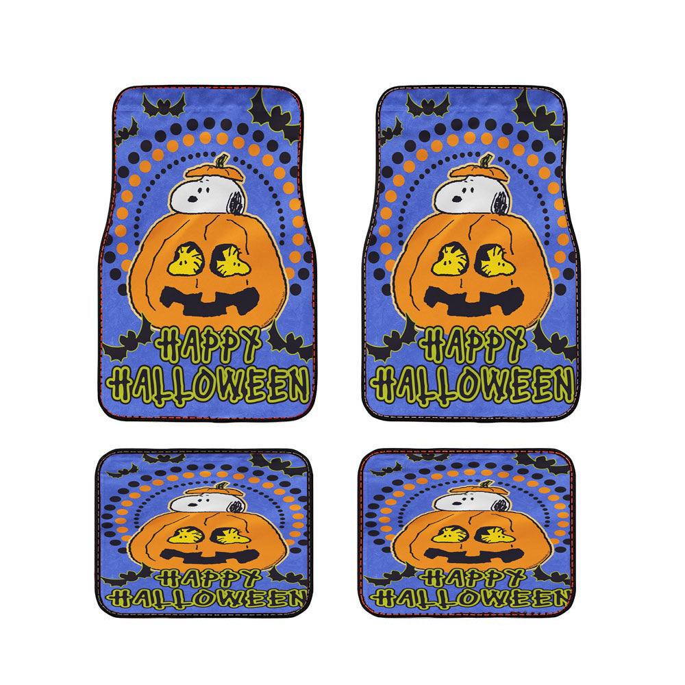 Halloween Snoopy Jack O'Lantern Car Floor Mats Accessories
