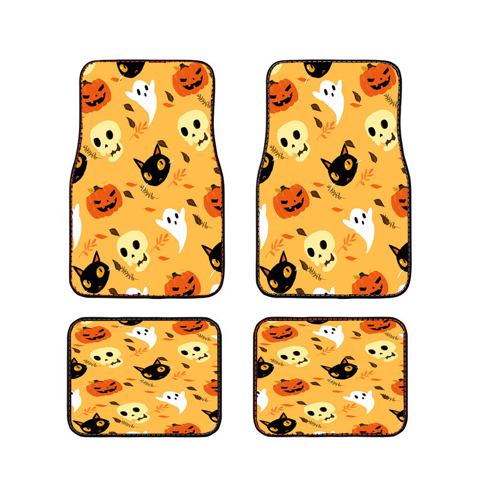 Halloween Wallpaper Car Floor Mats Accessories