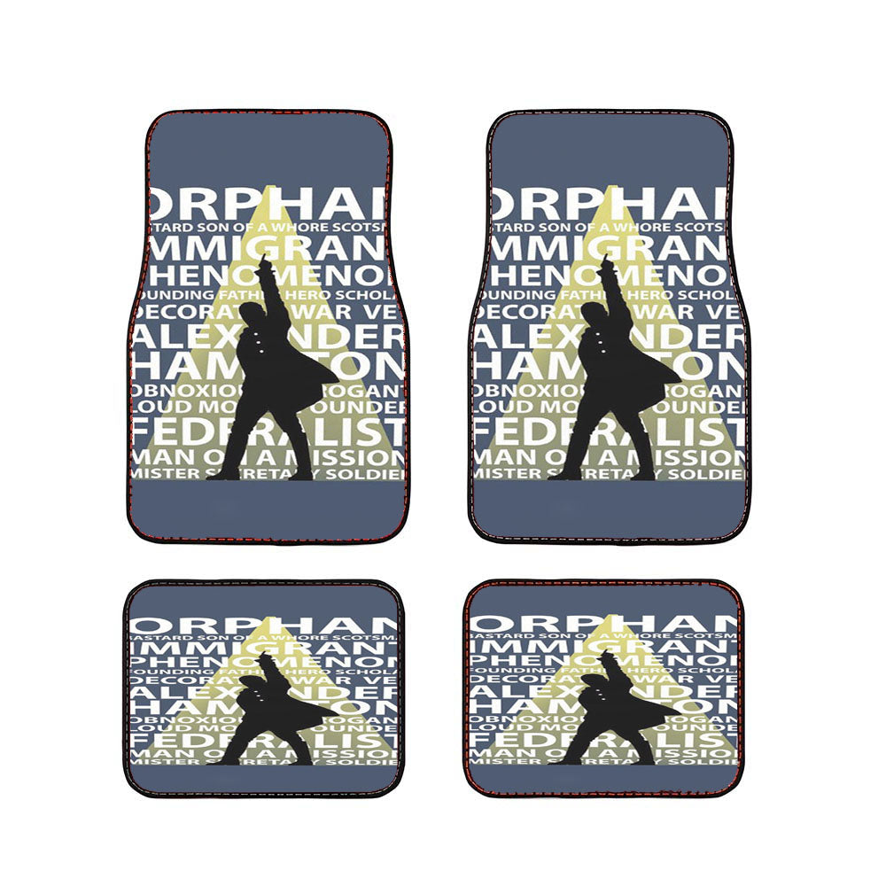 Hamilton Musical Quotes Car Floor Mats Accessories