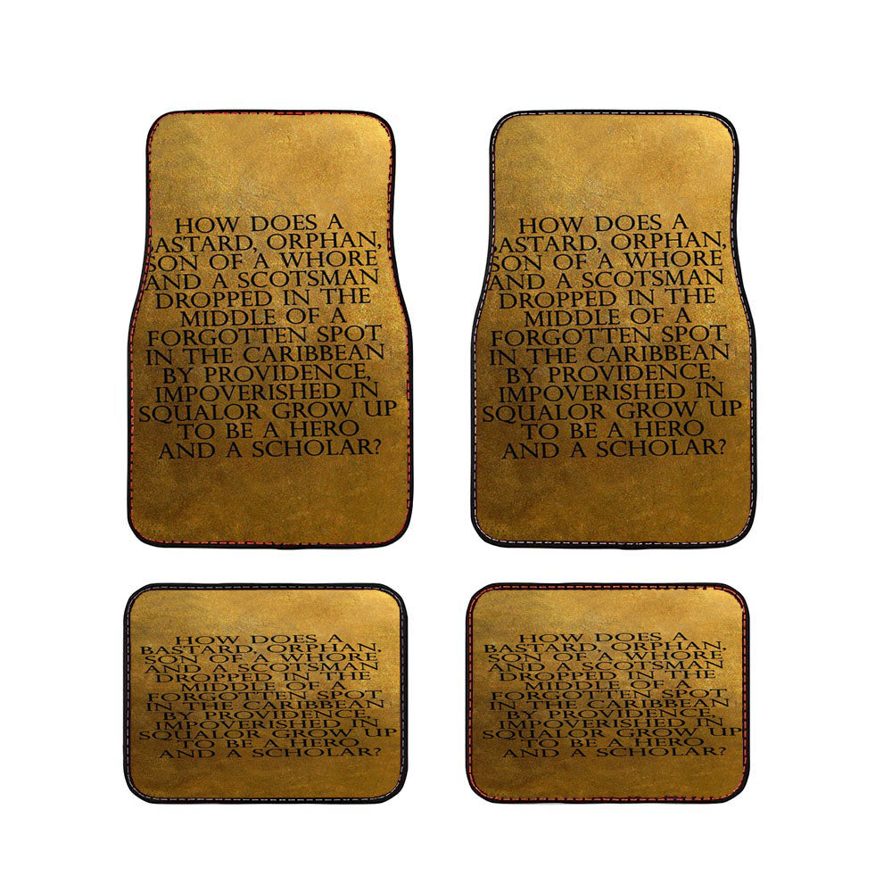 Hamilton Quotes Car Floor Mats Accessories