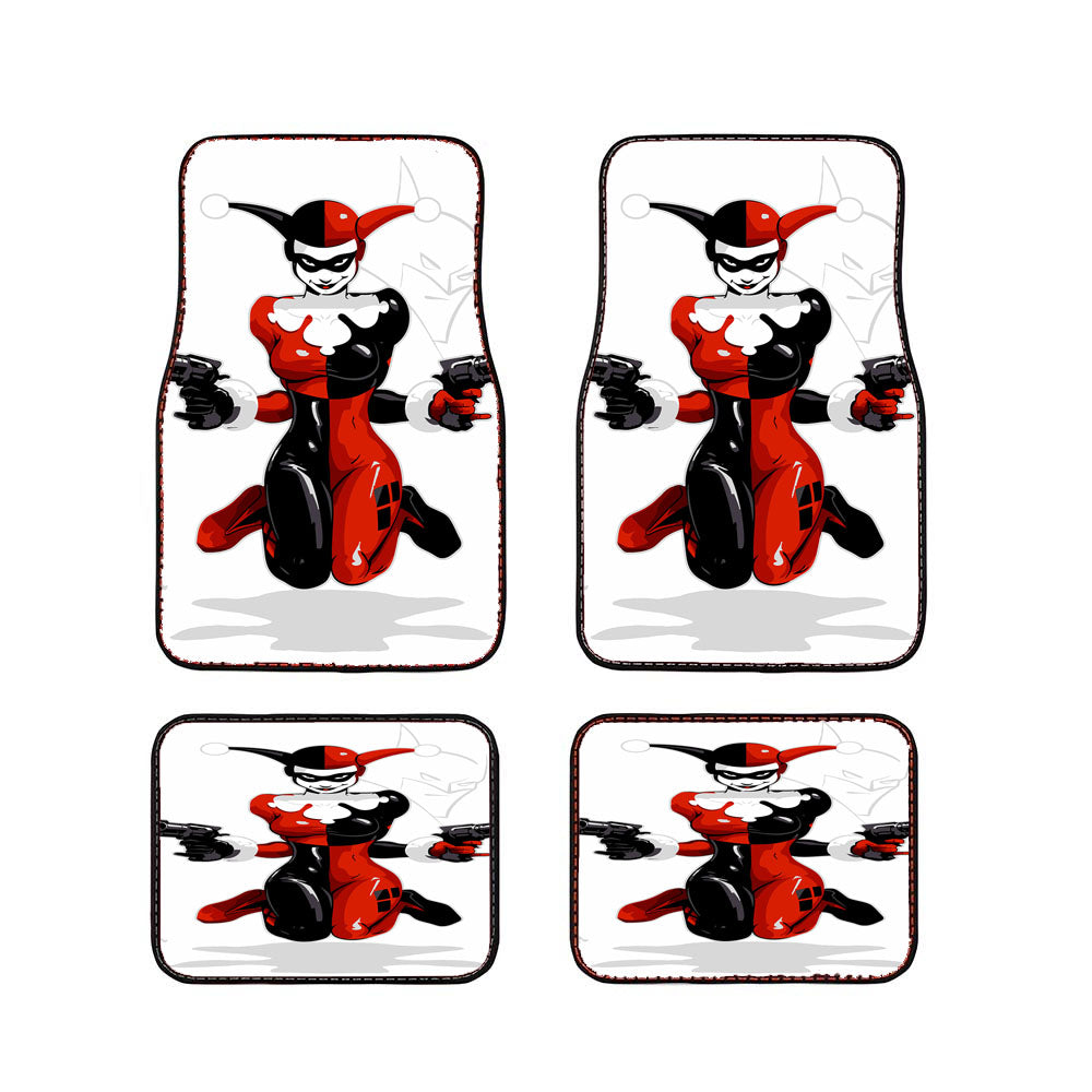 Harley Quinn Batman Villain Comic Car Floor Mats Accessories