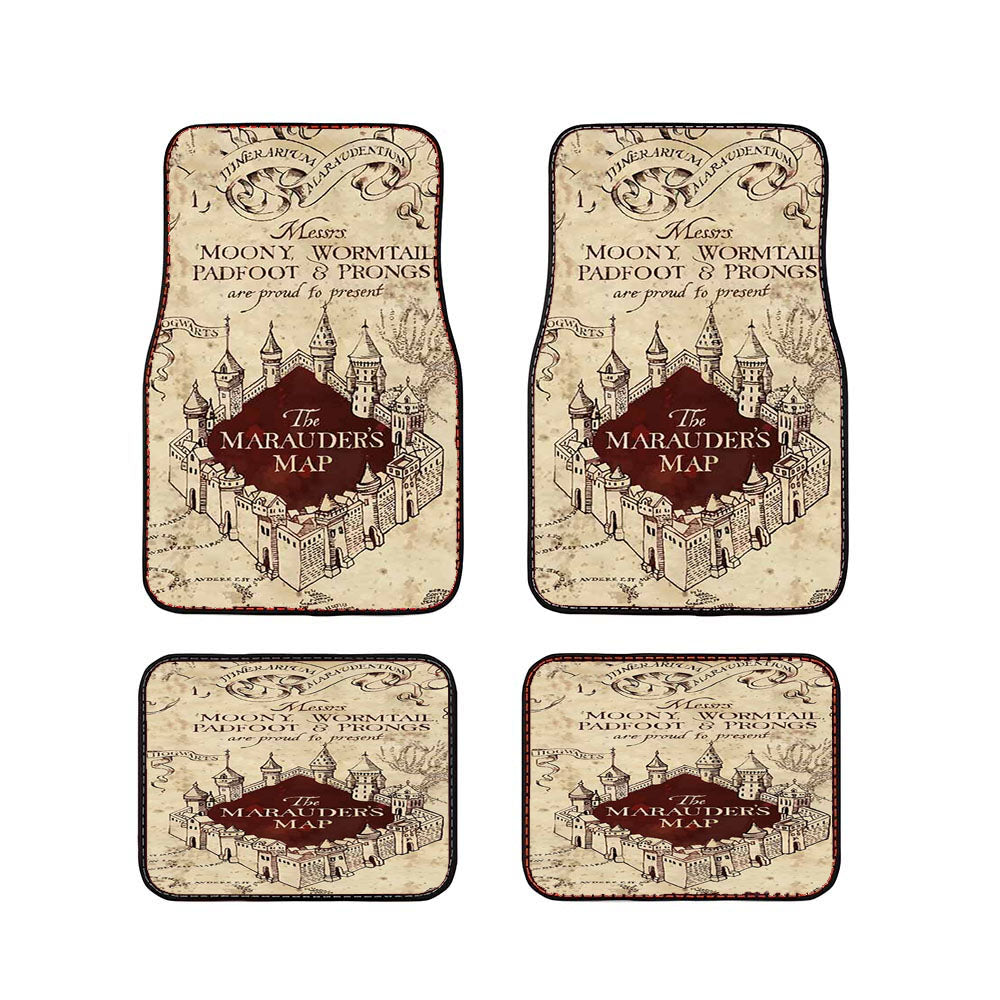 Harry Potter Inspired The Marauders Map Car Floor Mats Accessories