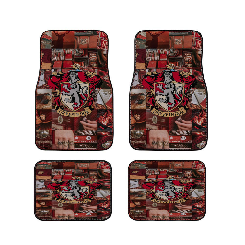 Harrypotter Gryffindor Pattern Style Car Floor Mats Accessories